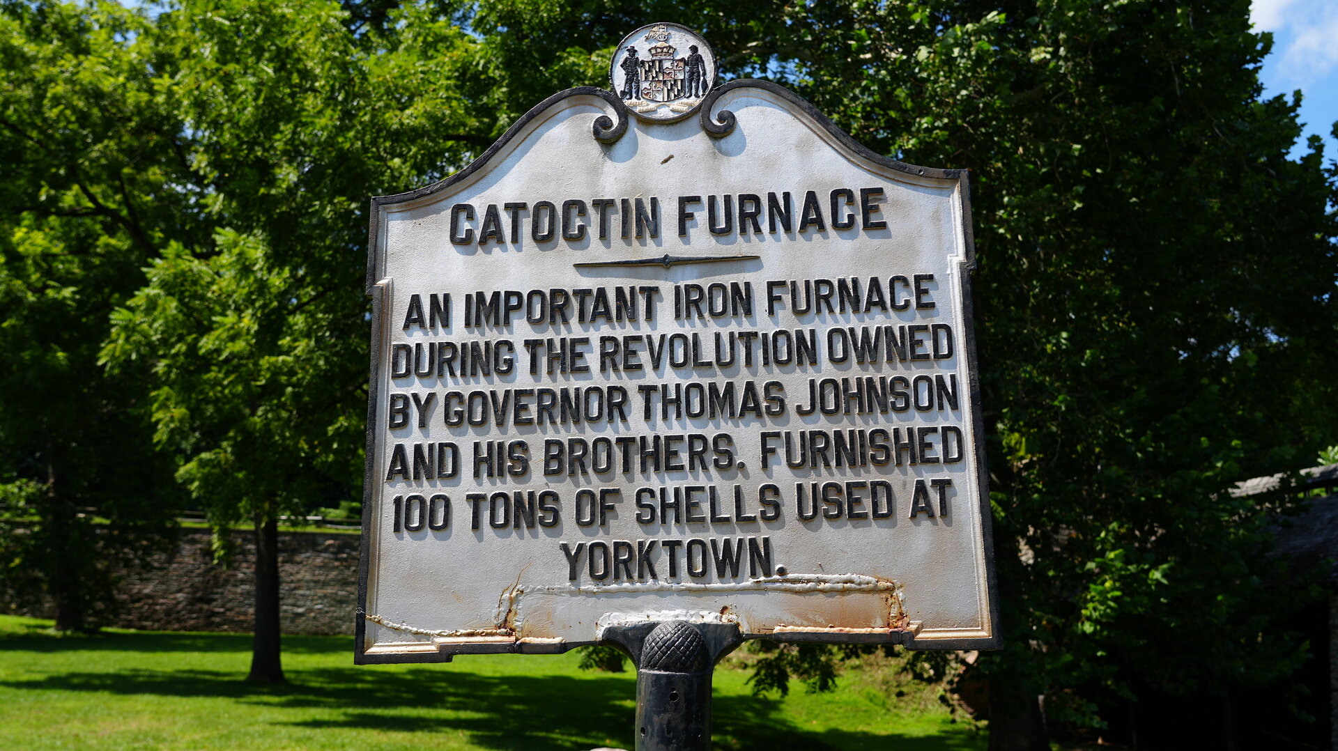Maryland Historical Marker for Catoctin Furnace